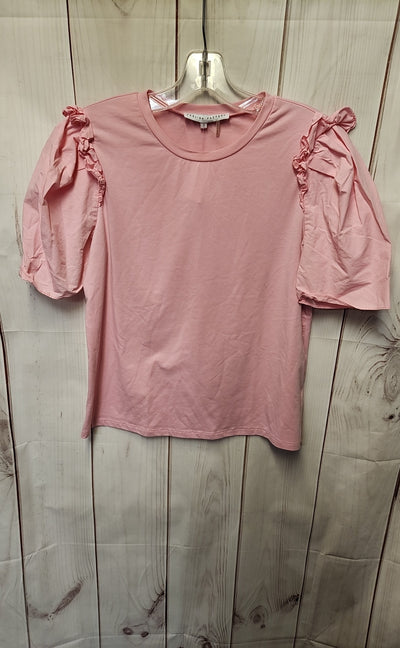 English Factory Women's Size S Pink Short Sleeve Top