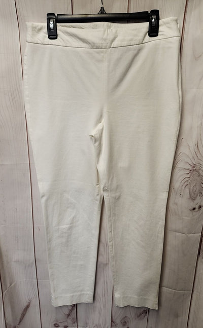 Talbots Women's Size 10 White Pants Chatham Ankle Pant