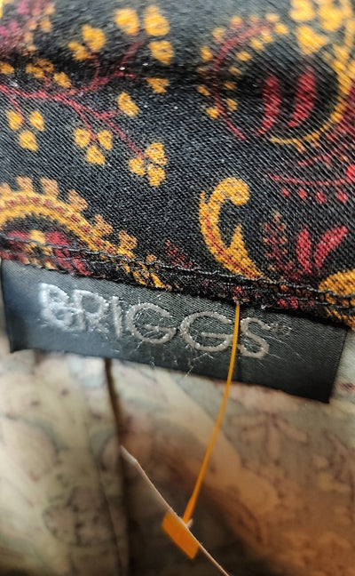 Briggs Women's Size 10 Petite Black & Brown Skirt