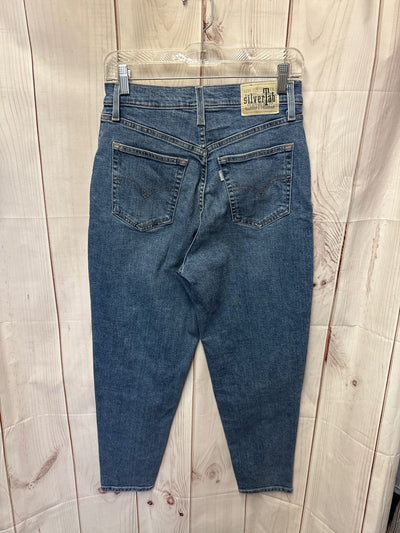 Levis Silver Tab Women's Size 28 (5-6) Blue Jeans Mom Jean
