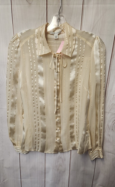 NWT Banana Republic Women's Size S Cream Long Sleeve Top