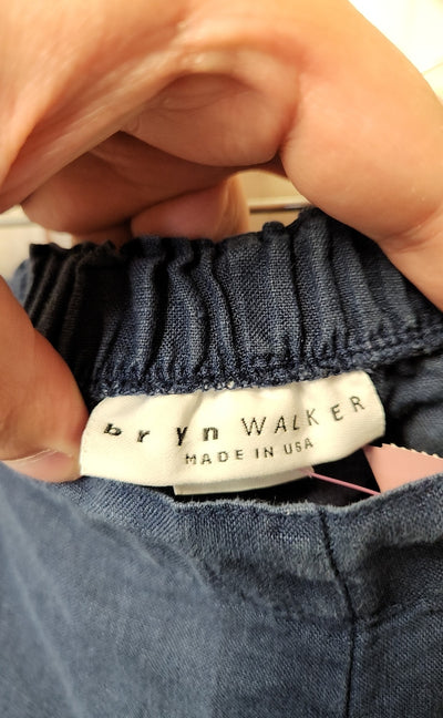 Bryn Walker Women's Size L Navy Linen Pants