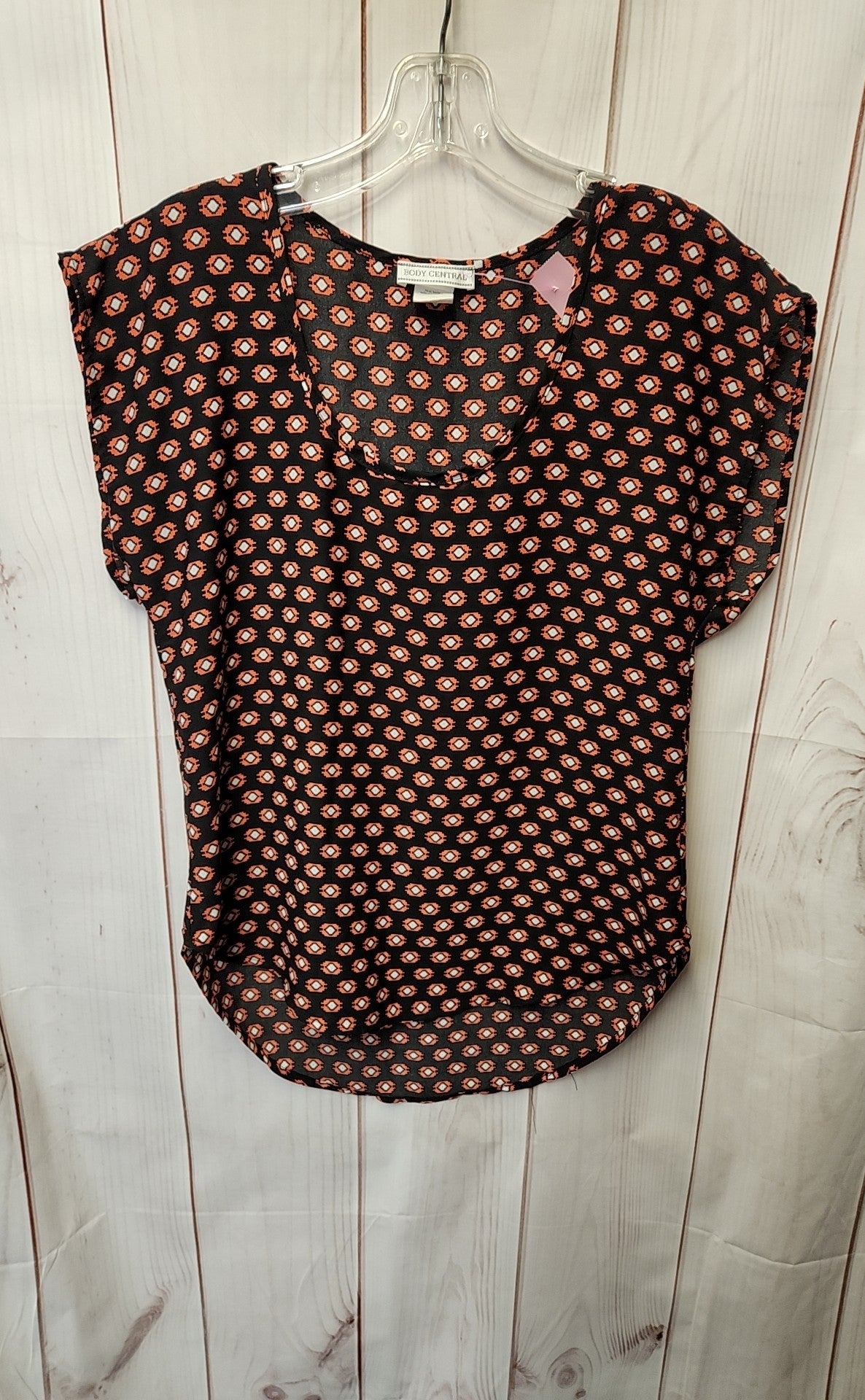Body Central Women's Size S Black Short Sleeve Top