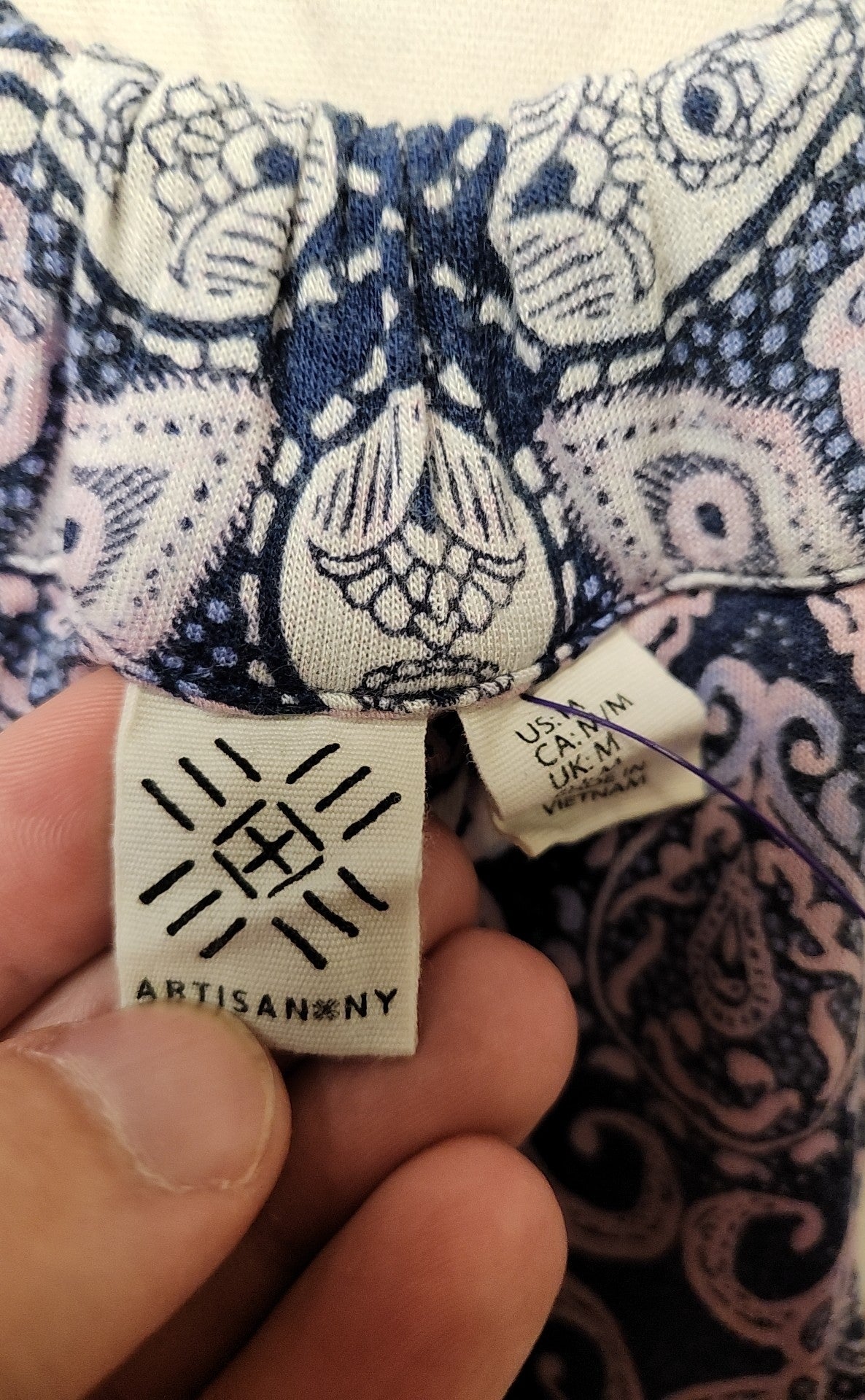 Artisan NY Women's Size M Blue & Purple Dress
