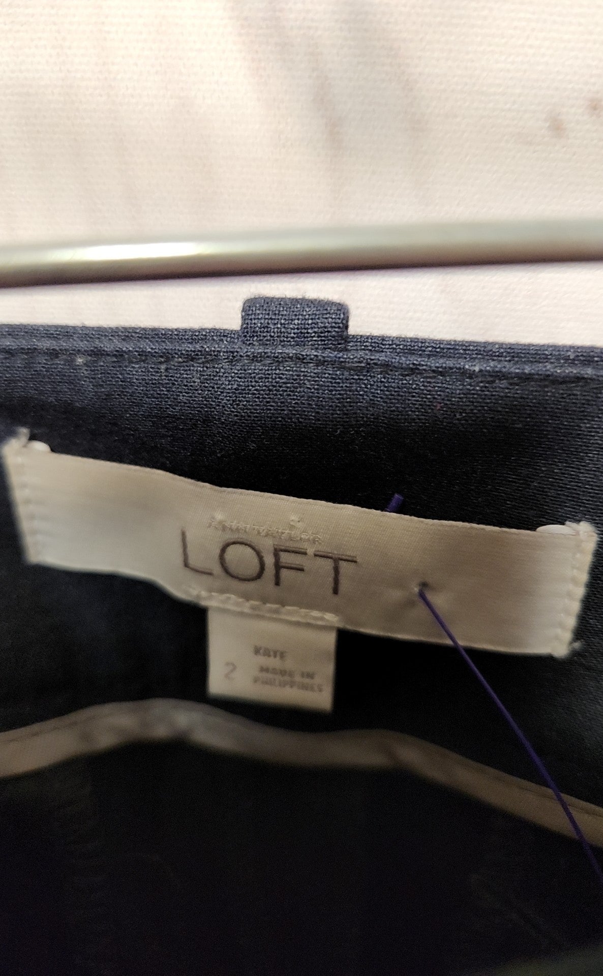Loft Women's Size 2 Navy Pants Kate