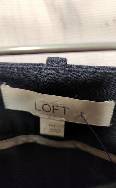 Loft Women's Size 2 Navy Pants Kate