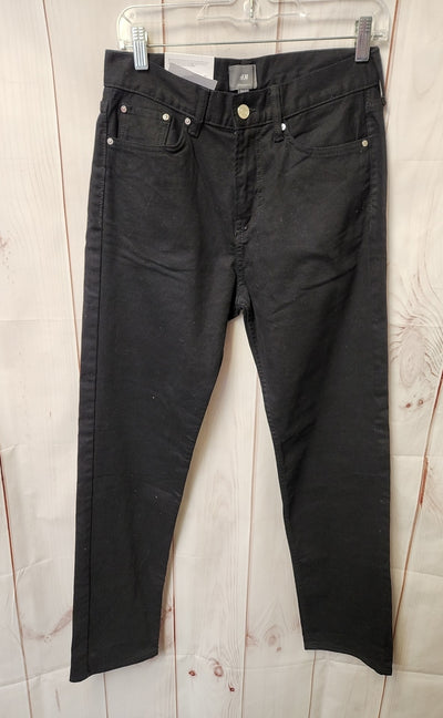 NWT H&M Women's Size 29 (7-8) Black Jeans Straight Fit