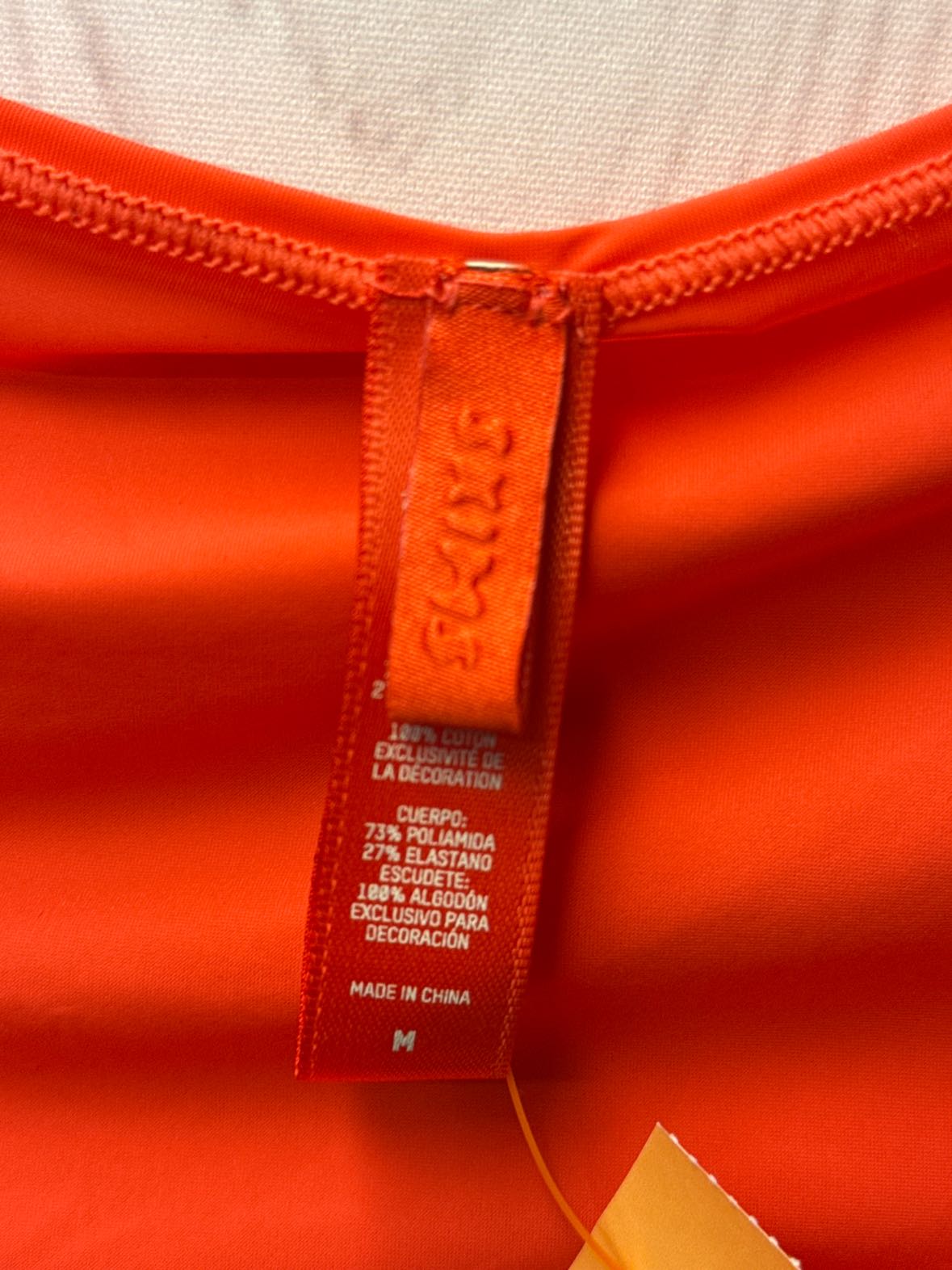 Skims Women's Size M Orange Bodysuit