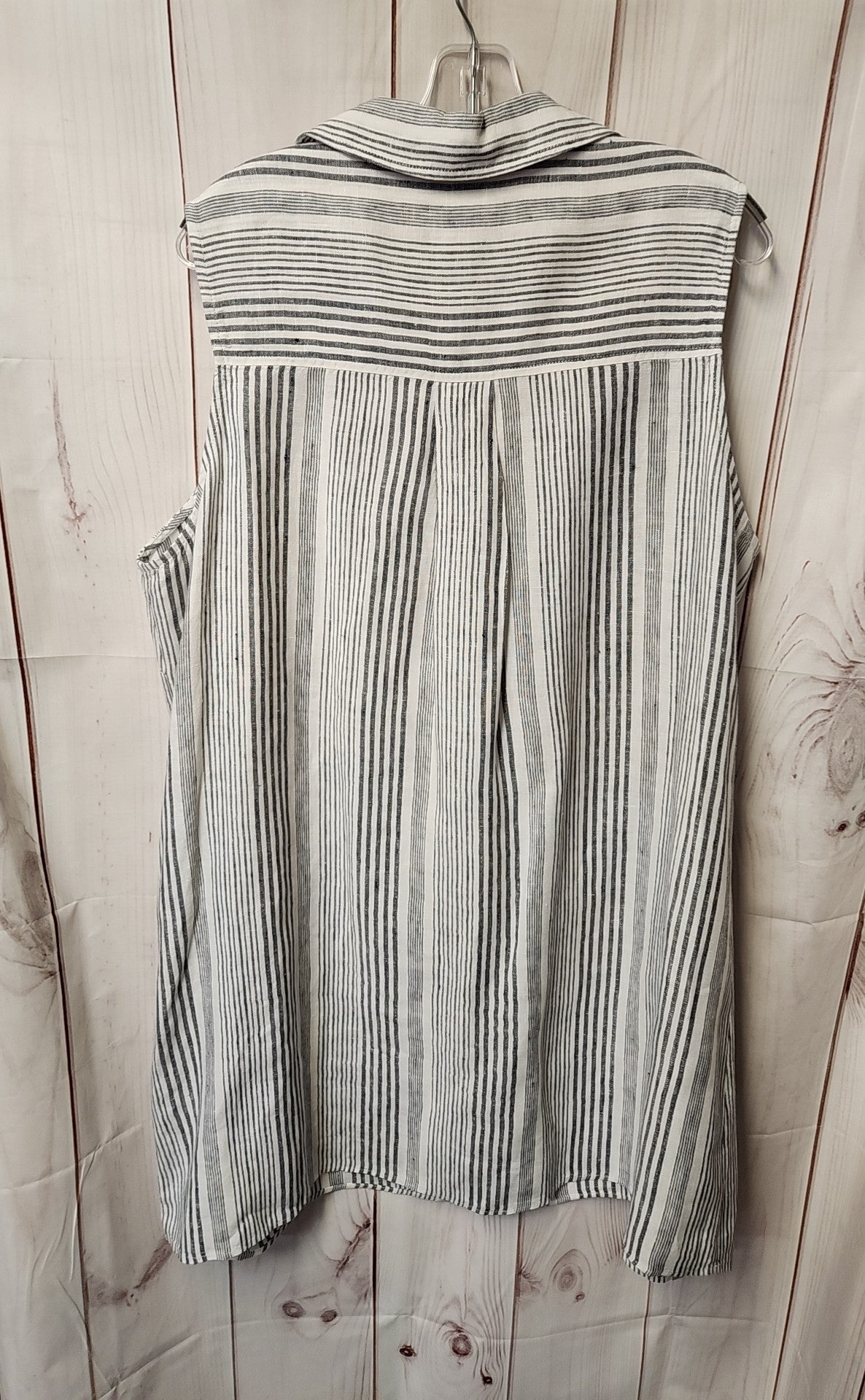 Tahari Women's Size 2X Gray Linen Dress