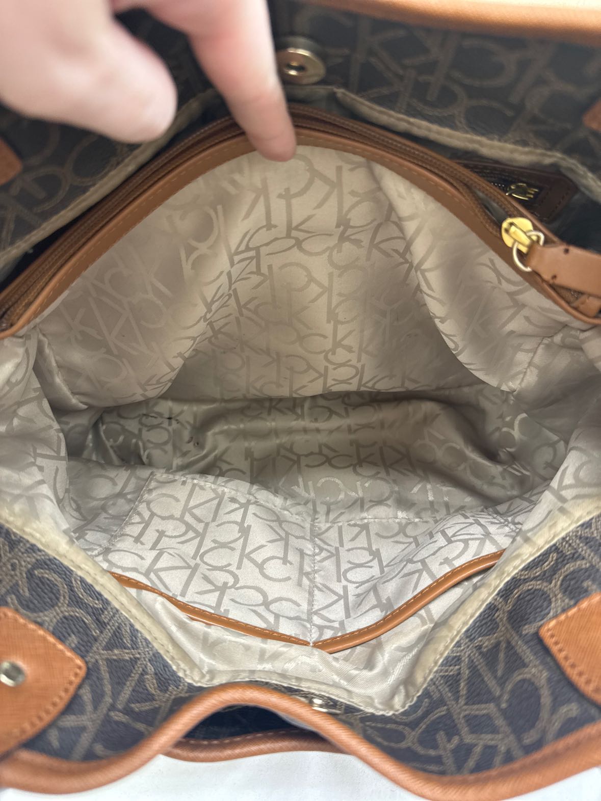 Calvin Klein Brown Purse Bag