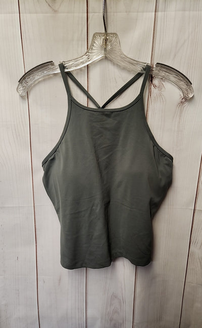NWT CRZ Yoga Women's Size M Green Active Top