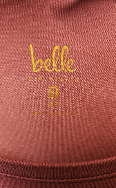 Belle by Kim Gravel Women's Size XXS Pink 3/4 Sleeve Top