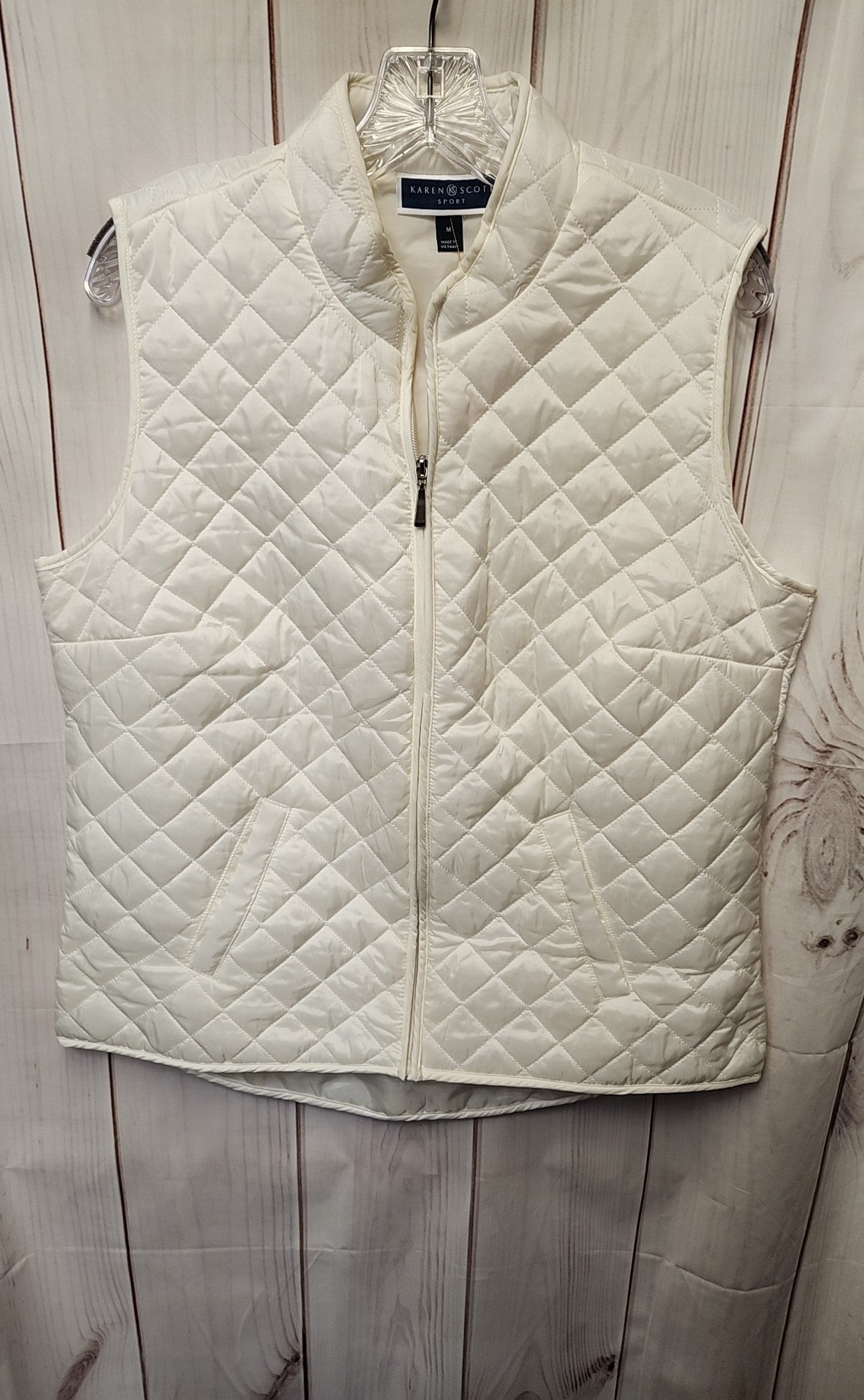 Karen Scott Women's Size M White Vest