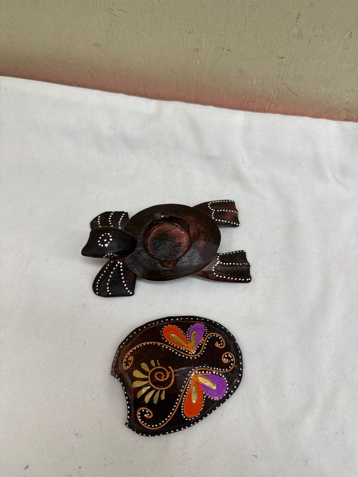 Wooden Turtle Candleholder(s)