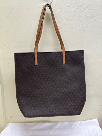 Michael Kors Brown Leather Tote Bag & Pouch