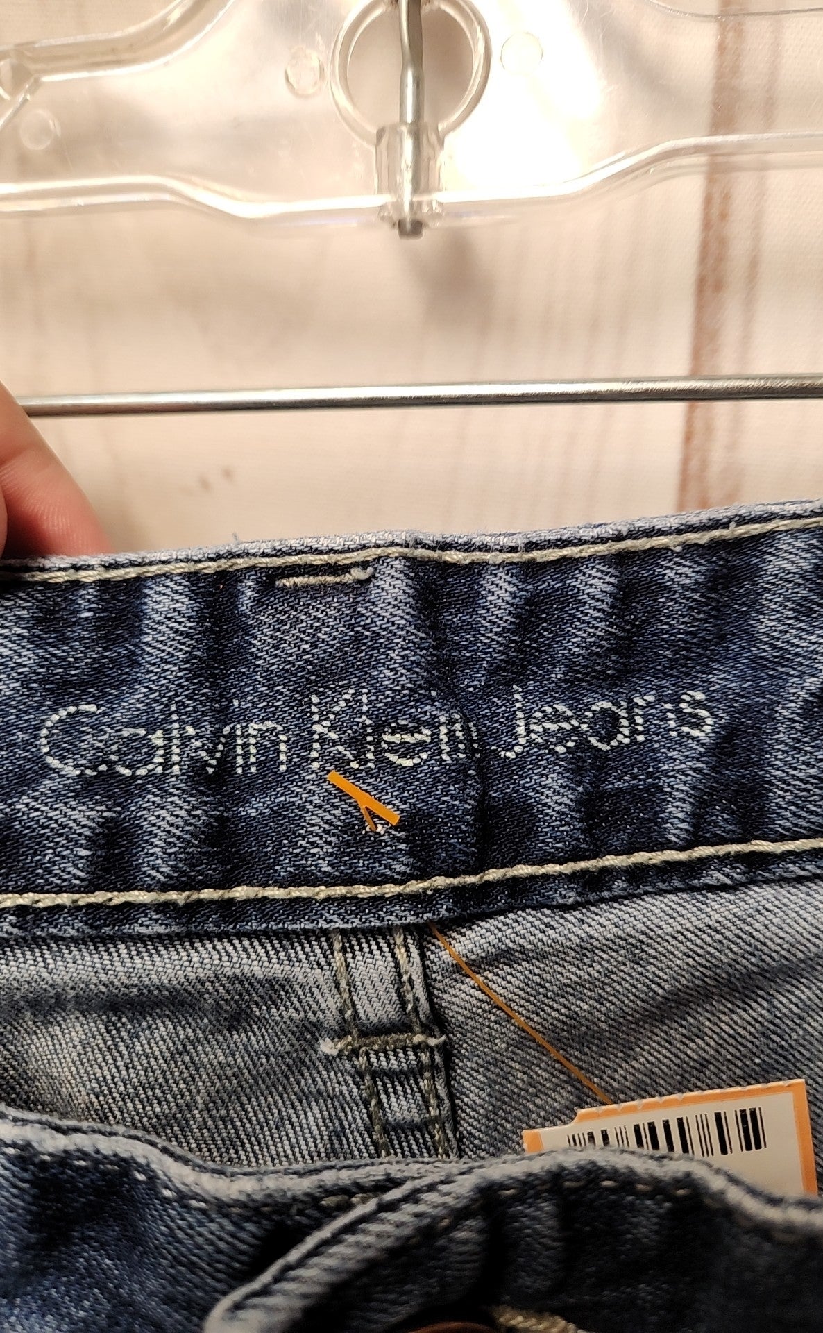 Calvin Klein Men's Size 36x30 Blue Jeans Straight