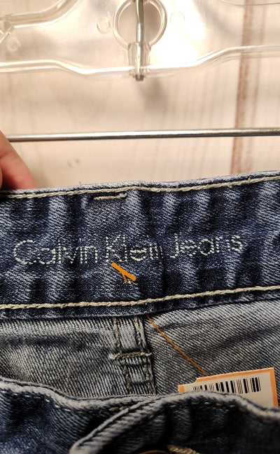 Calvin Klein Men's Size 36x30 Blue Jeans Straight