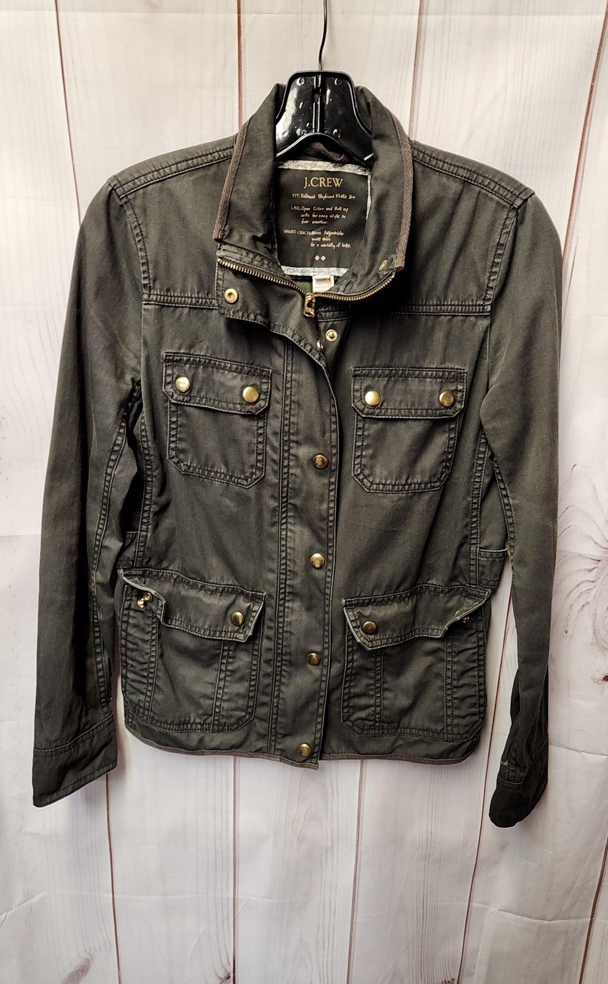 J Crew Women's Size XS Olive Green Jacket