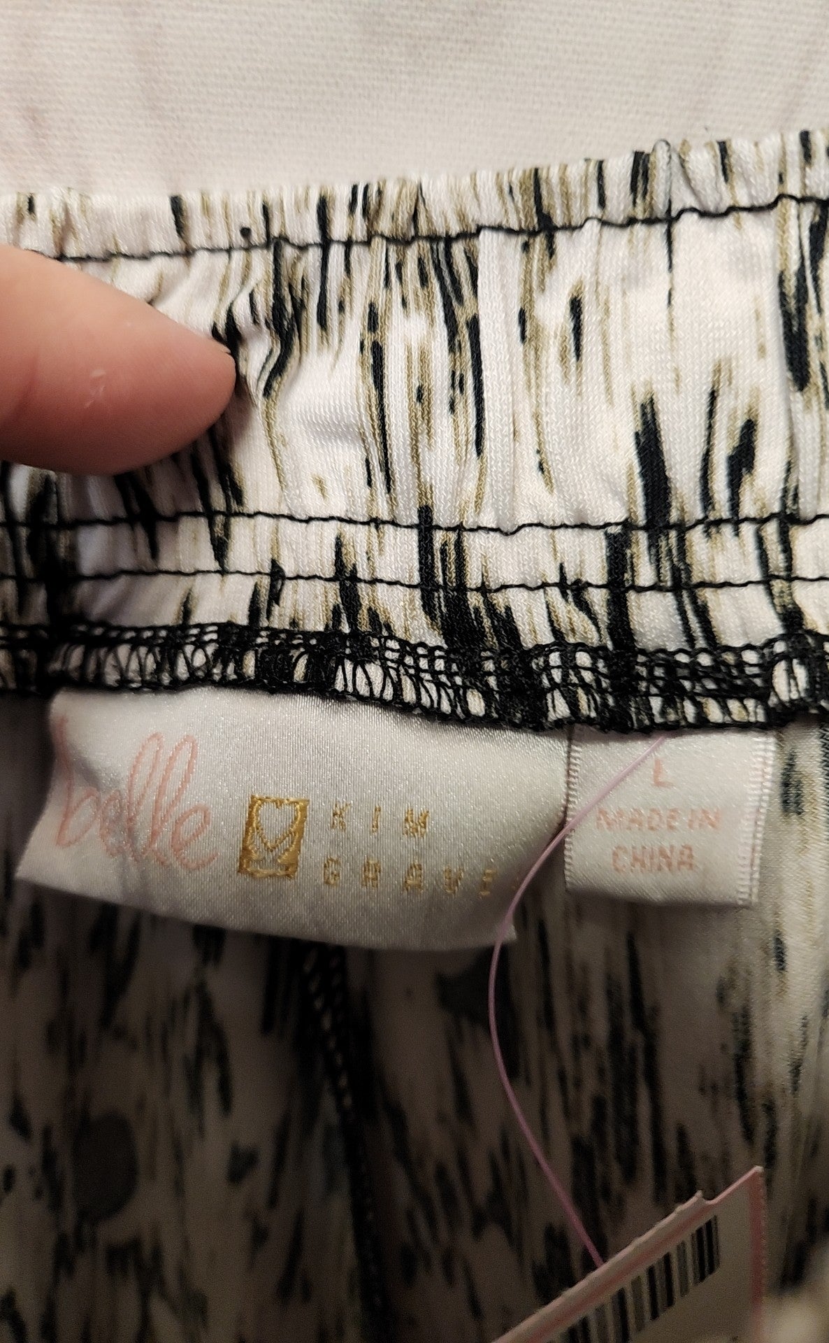 Belle by Kim Gravel Women's Size L Black Skirt