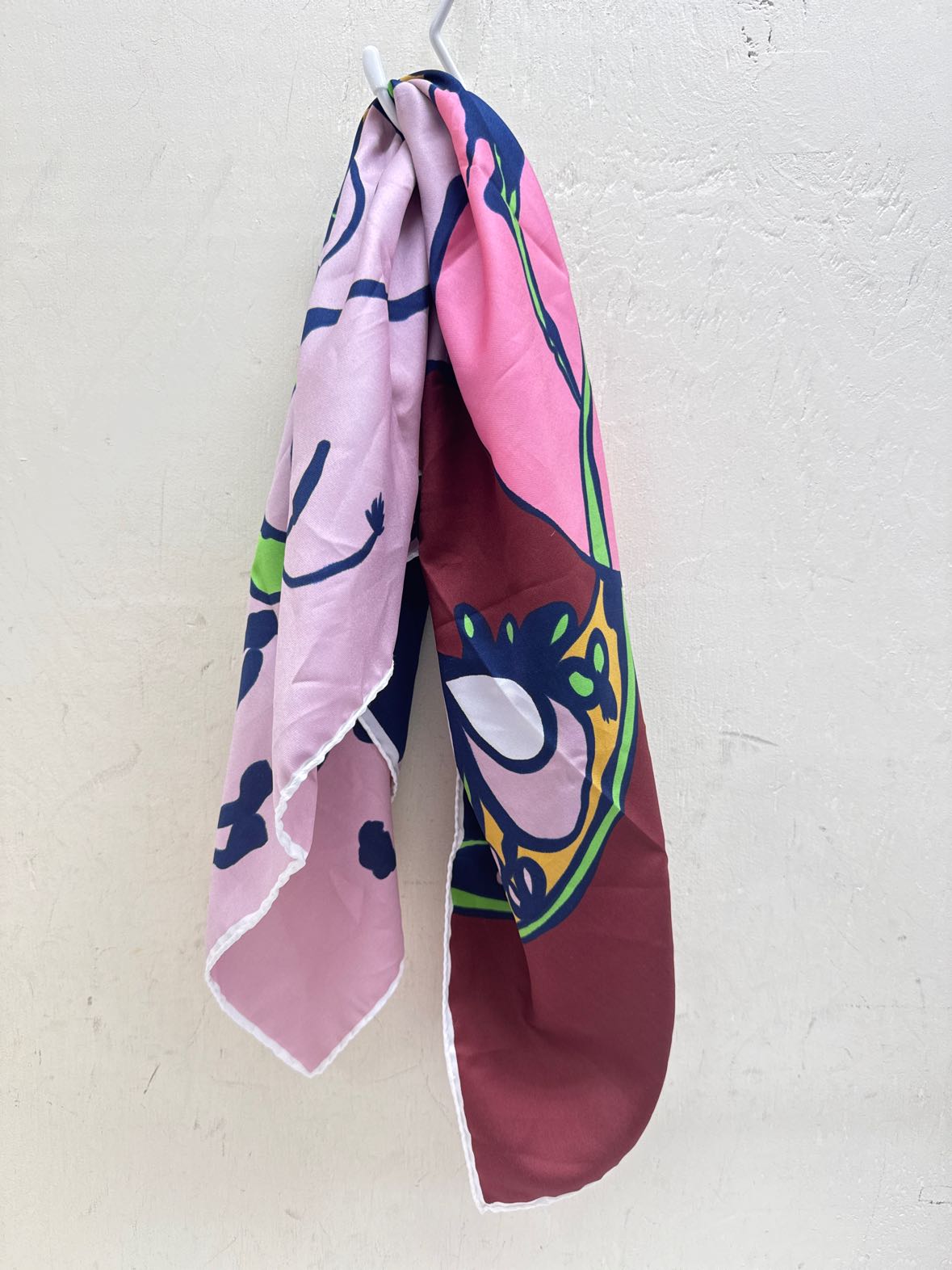 Pink Floral Dress Scarf