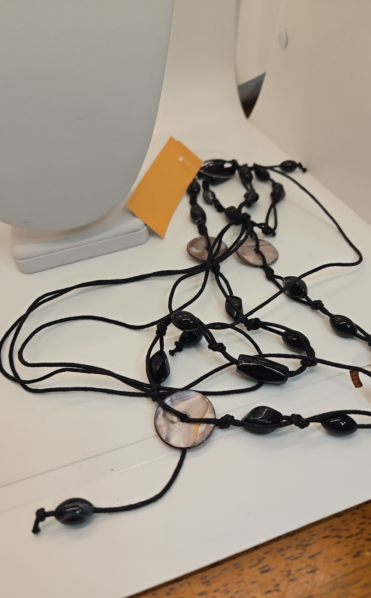 Black Beaded Necklace