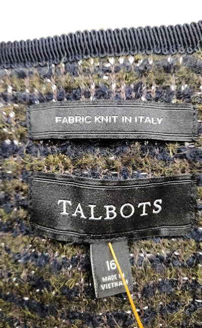 Talbots Women's Size 16 Green Cardigan