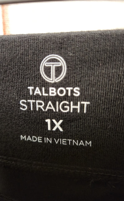 NWT Talbots Women's Size 1X Black Sweatpants