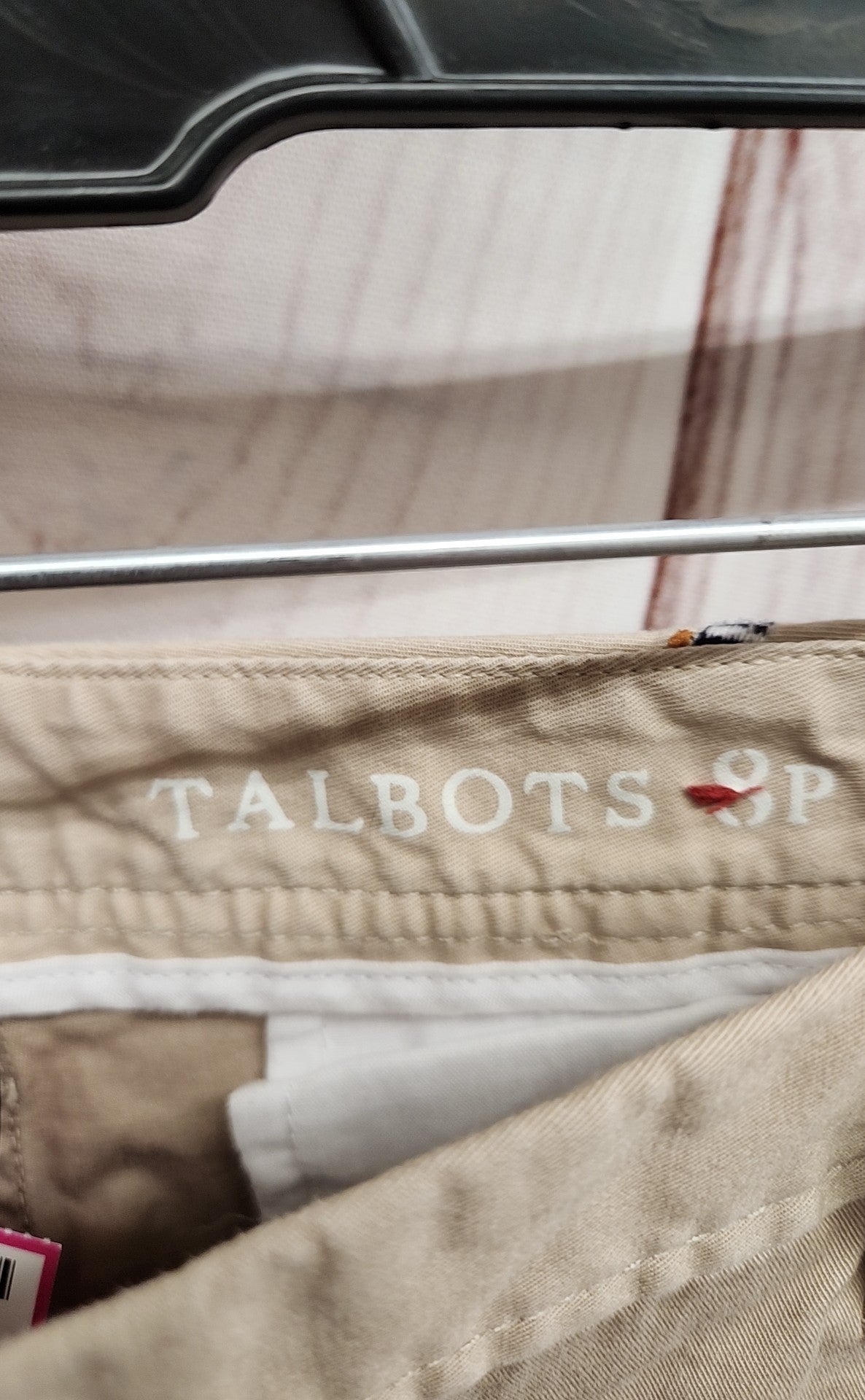 Talbots Women's Size 8 Petite The Weekend Chino Beige Pants