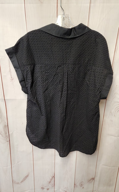Gap Women's Size L Black Short Sleeve Top