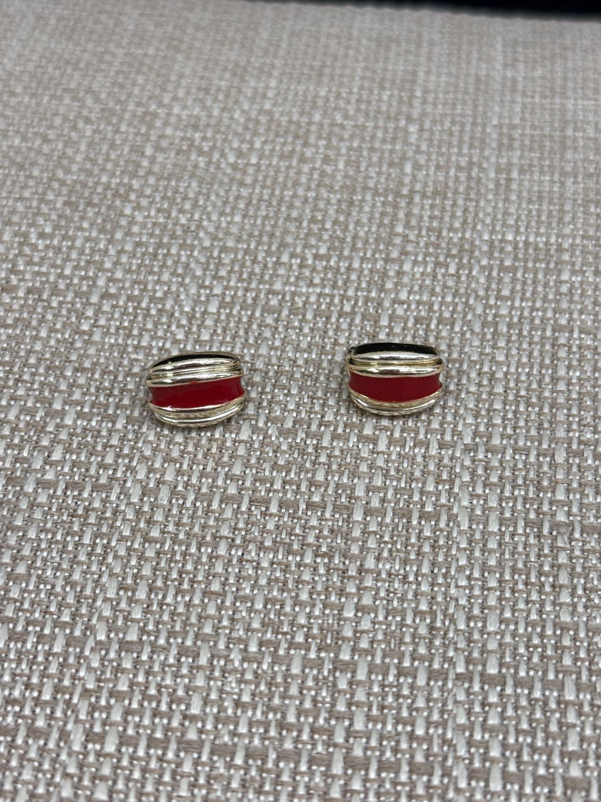 Red Clip-on Earrings