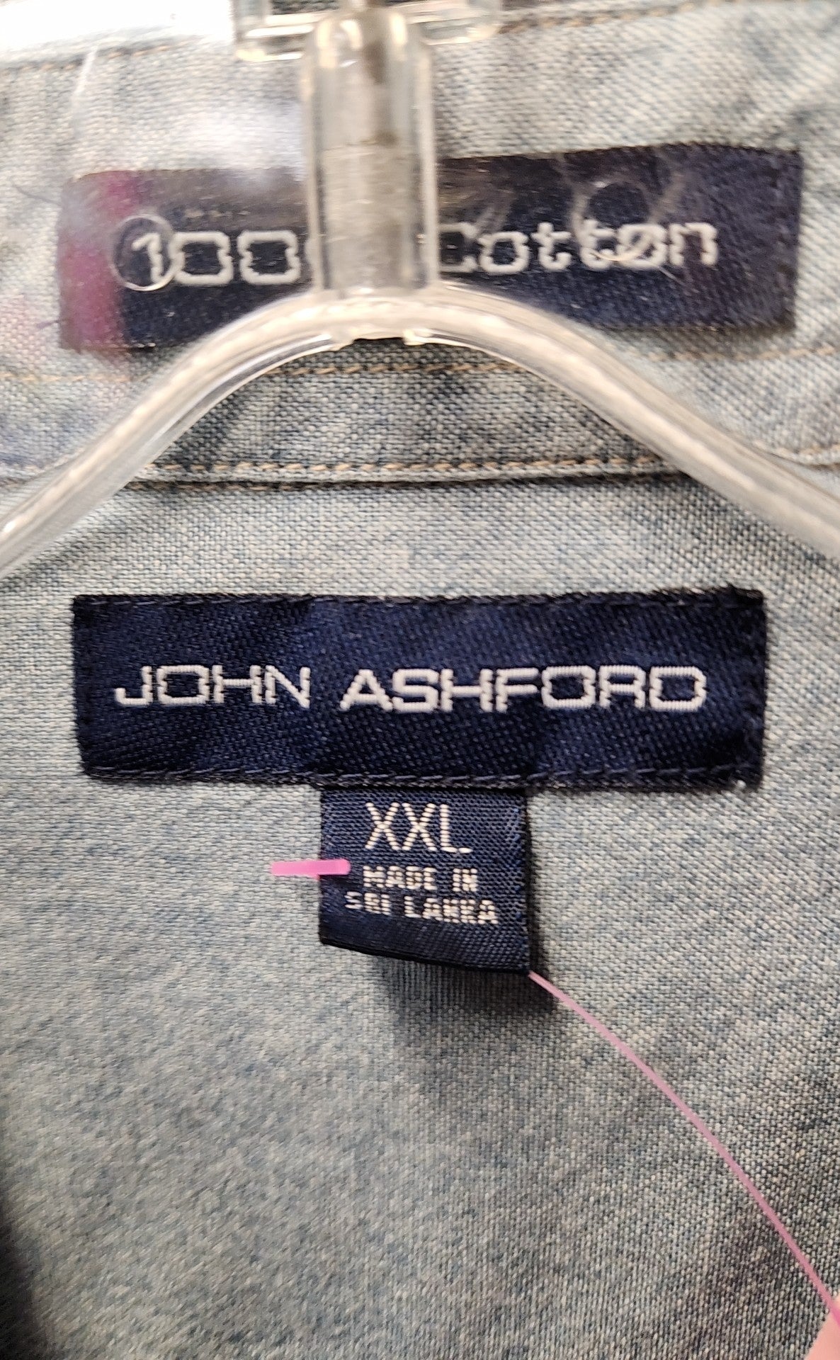 NWT John Ashford Men's Size XXL Blue Shirt