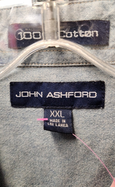 NWT John Ashford Men's Size XXL Blue Shirt