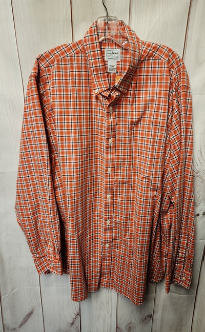 LL Bean Men's Size XL Orange Shirt