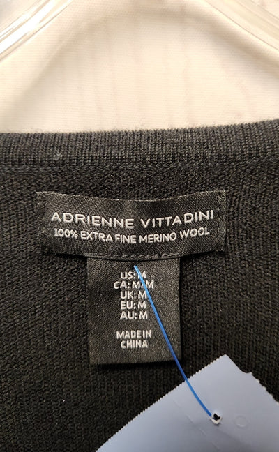 Adrienne Vittadini Women's Size M Black Knit Dress