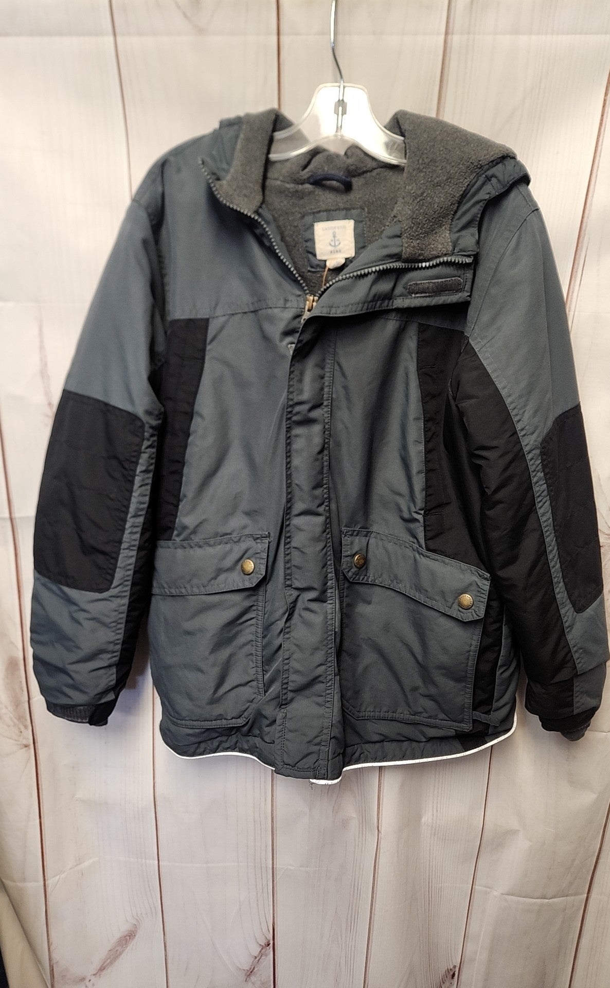 Lands End Boy's Size 10/12 Gray Jacket