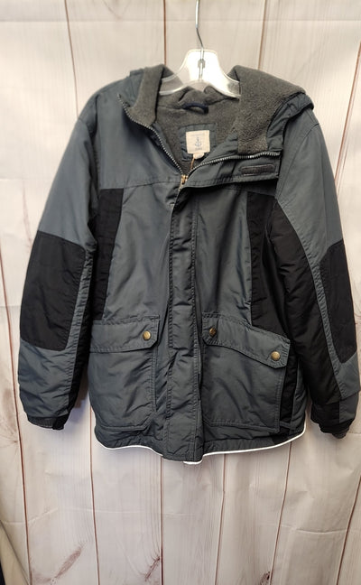 Lands End Boy's Size 10/12 Gray Jacket