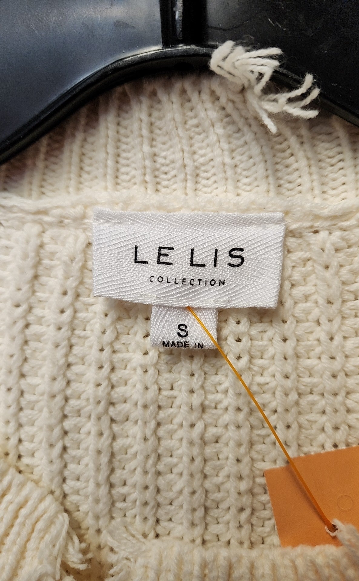 Le Lis Women's Size S White Sweater