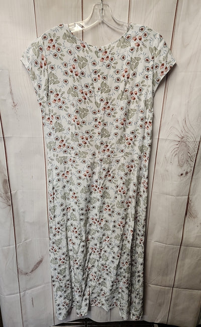 Loft Women's Size 12 White Floral Dress