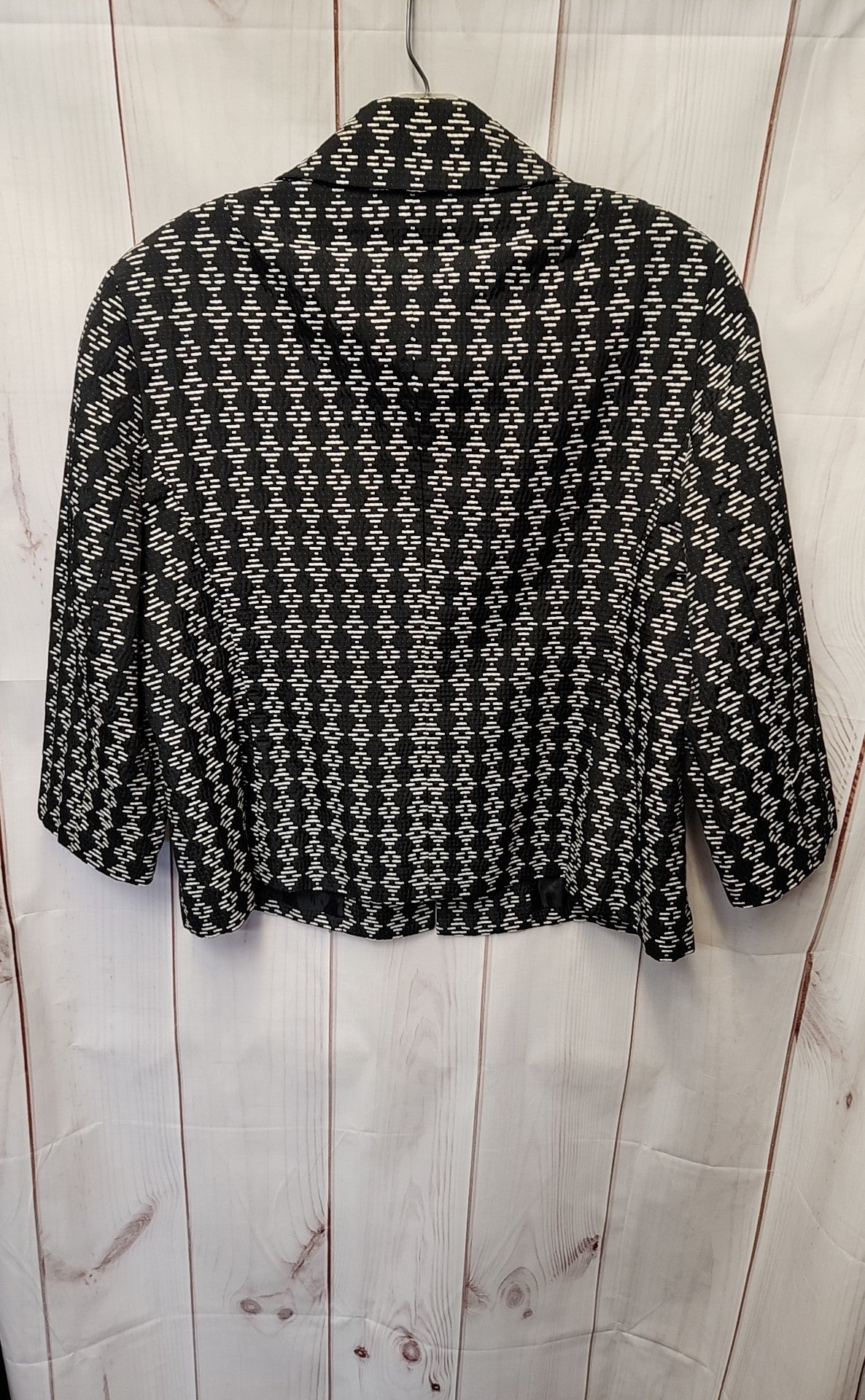 Sharagano Women's Size 16 Black & White Jacket