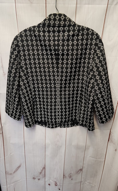 Sharagano Women's Size 16 Black & White Jacket