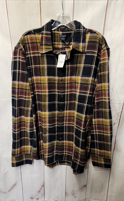 NWT J Crew Men's Size L Brown Shirt