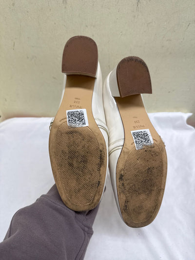 Belle Women's Size 6-1/2 White Pumps Shoes