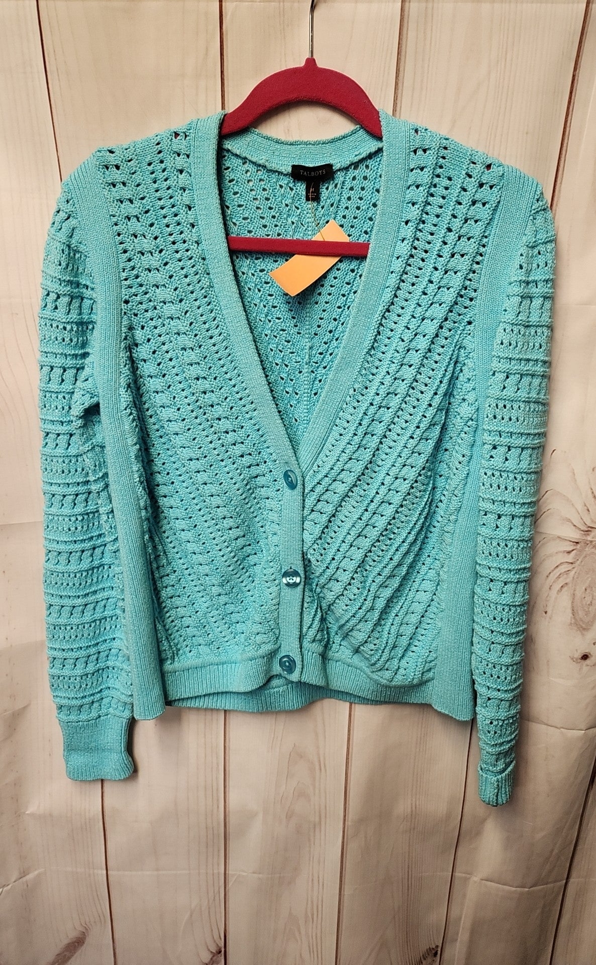 Talbots Women's Size M Light Blue Cardigan