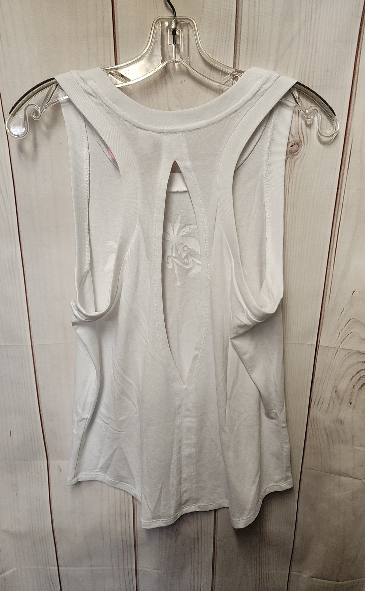 NWT Pink Women's Size S White Sleeveless Top