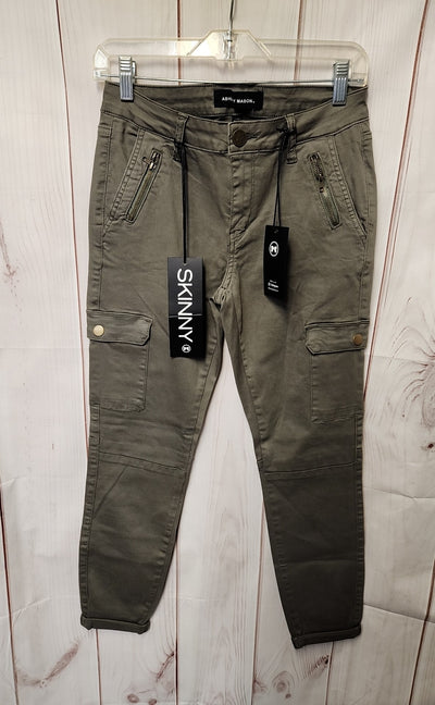 NWT Ashley Mason Women's Size 9 Olive Green Pants Skinny Cargo