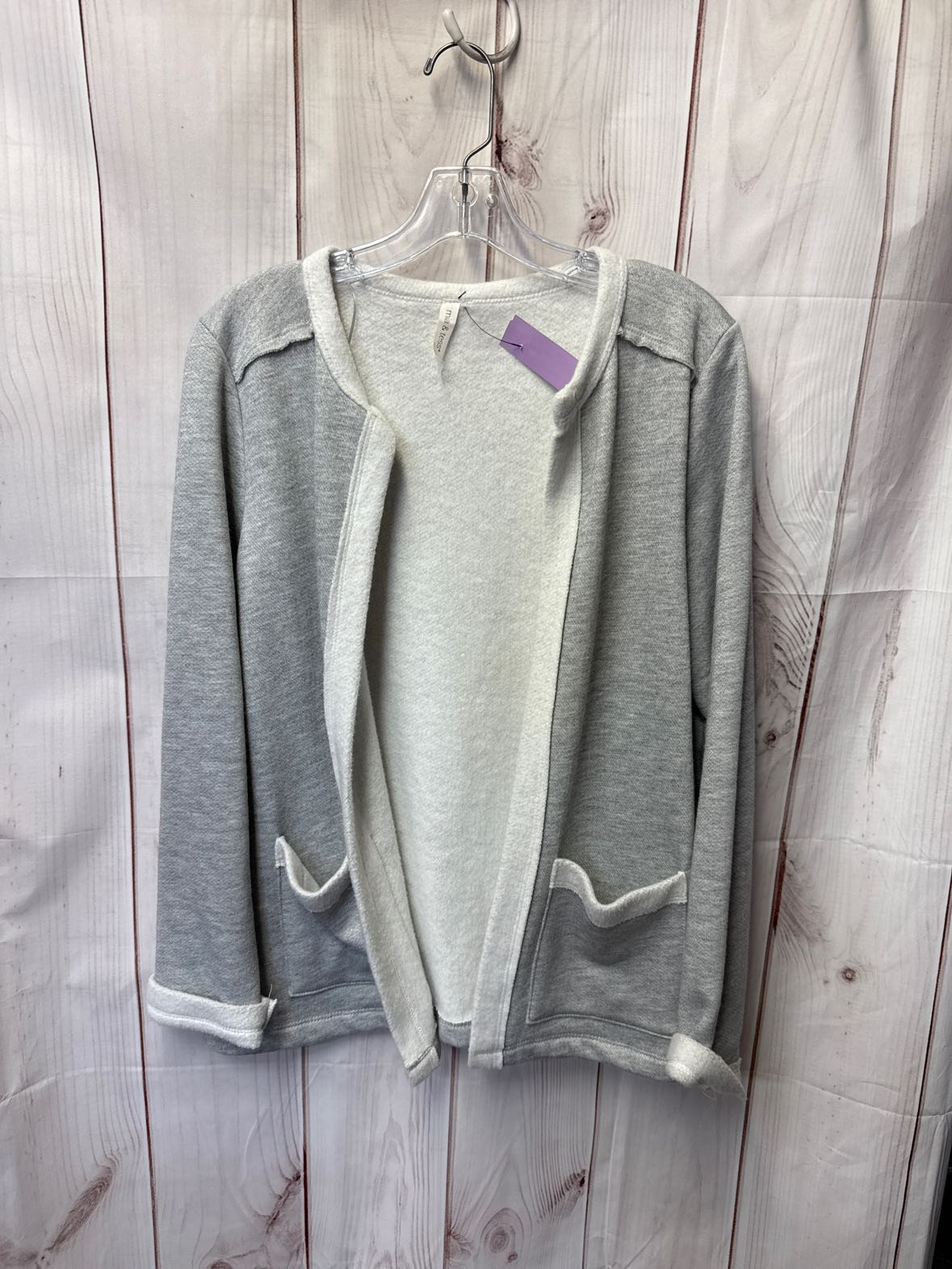 Mia & Tess Women's Size M Gray Cardigan