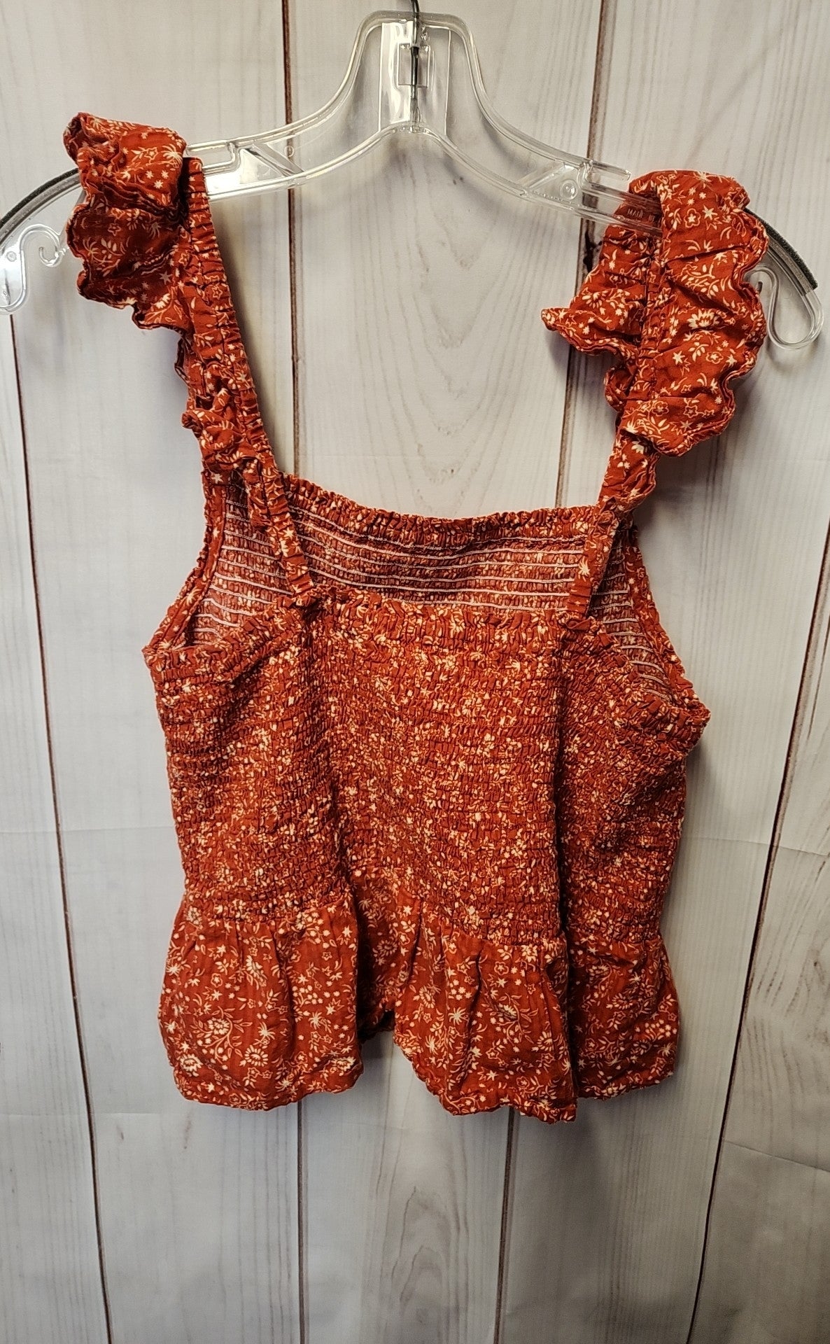 Madewell Women's Size 12 Red Sleeveless Top