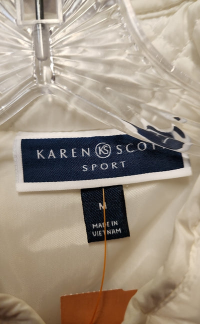Karen Scott Women's Size M White Vest