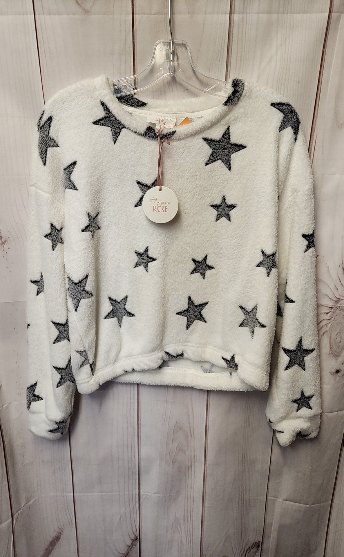 NWT Hippie Rose Women's Size M White Sweatshirt