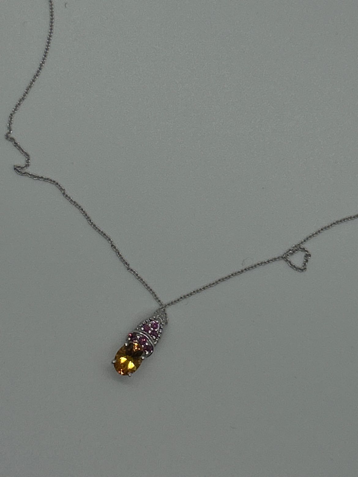 Sterling Yellow .925 Sterling Silver Necklace